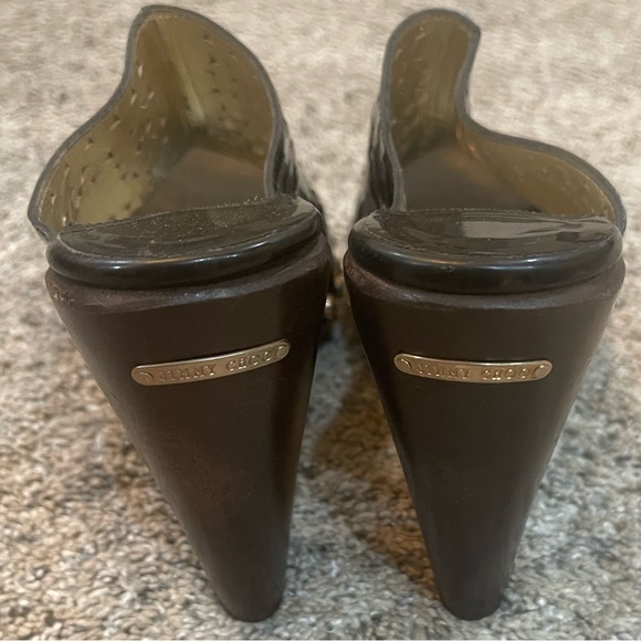 Jimmy Choo Black Patent leather peep toe Size 8 - Picture 3 of 10